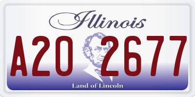 IL license plate A202677