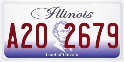 IL license plate A202679