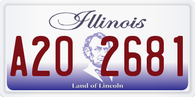 IL license plate A202681