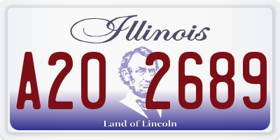 IL license plate A202689
