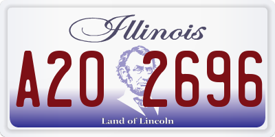IL license plate A202696