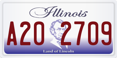 IL license plate A202709