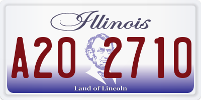 IL license plate A202710
