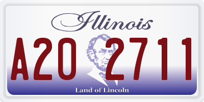 IL license plate A202711