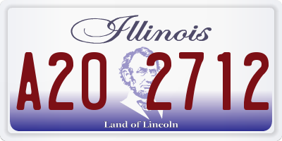 IL license plate A202712