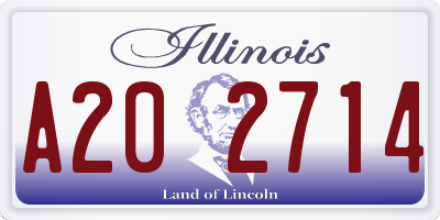 IL license plate A202714