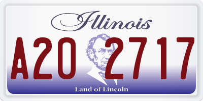 IL license plate A202717