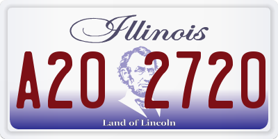 IL license plate A202720