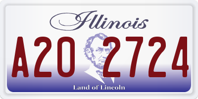 IL license plate A202724
