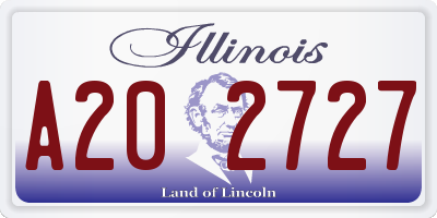 IL license plate A202727