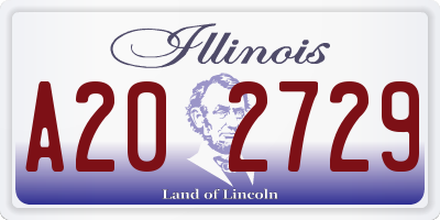 IL license plate A202729