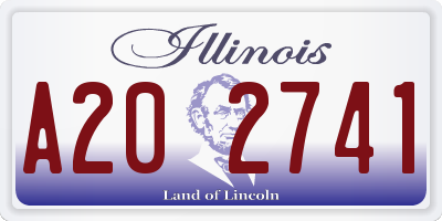 IL license plate A202741