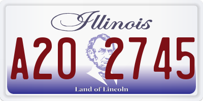 IL license plate A202745