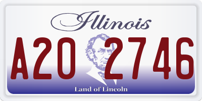 IL license plate A202746