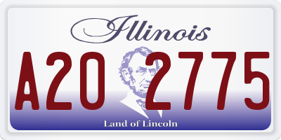 IL license plate A202775
