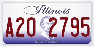 IL license plate A202795