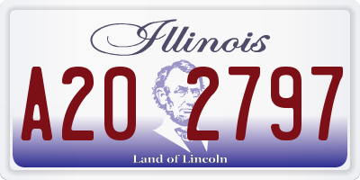 IL license plate A202797