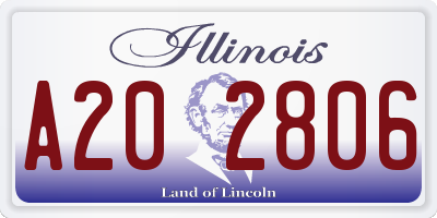 IL license plate A202806
