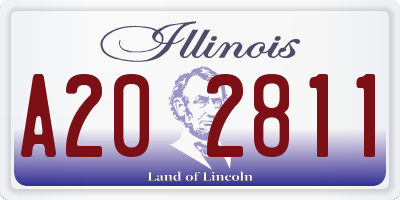 IL license plate A202811