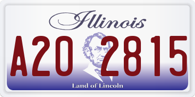 IL license plate A202815