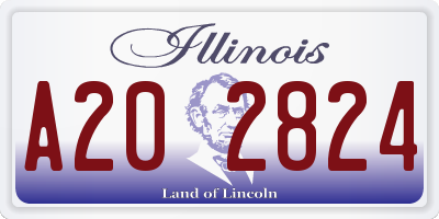 IL license plate A202824