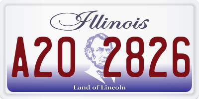 IL license plate A202826