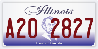 IL license plate A202827