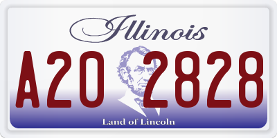IL license plate A202828