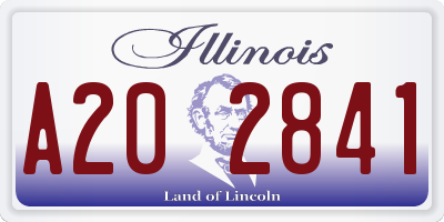 IL license plate A202841