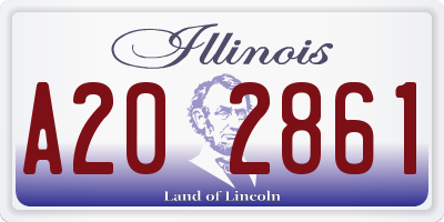 IL license plate A202861