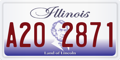 IL license plate A202871