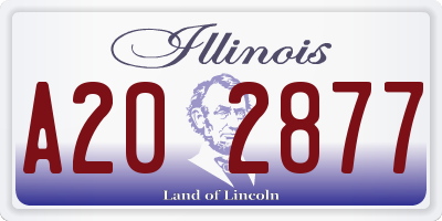 IL license plate A202877