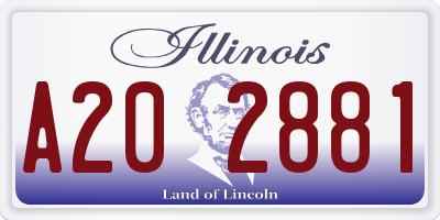 IL license plate A202881