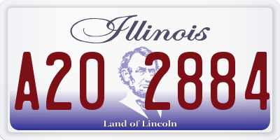 IL license plate A202884