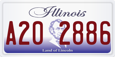 IL license plate A202886