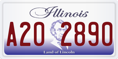 IL license plate A202890