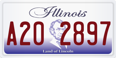 IL license plate A202897