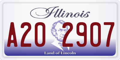 IL license plate A202907