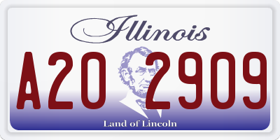 IL license plate A202909