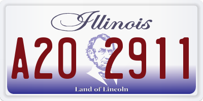 IL license plate A202911
