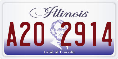 IL license plate A202914