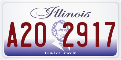 IL license plate A202917