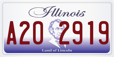 IL license plate A202919