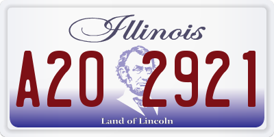 IL license plate A202921