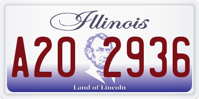 IL license plate A202936