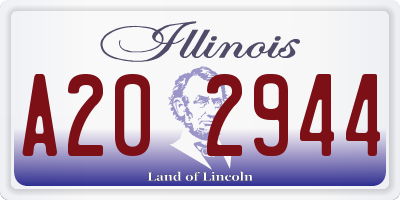 IL license plate A202944