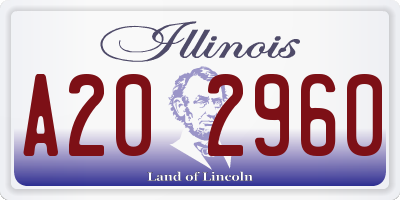 IL license plate A202960