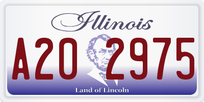 IL license plate A202975