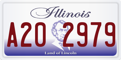 IL license plate A202979