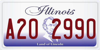 IL license plate A202990